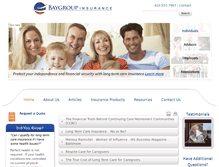 Tablet Screenshot of baygroupinsurance.com